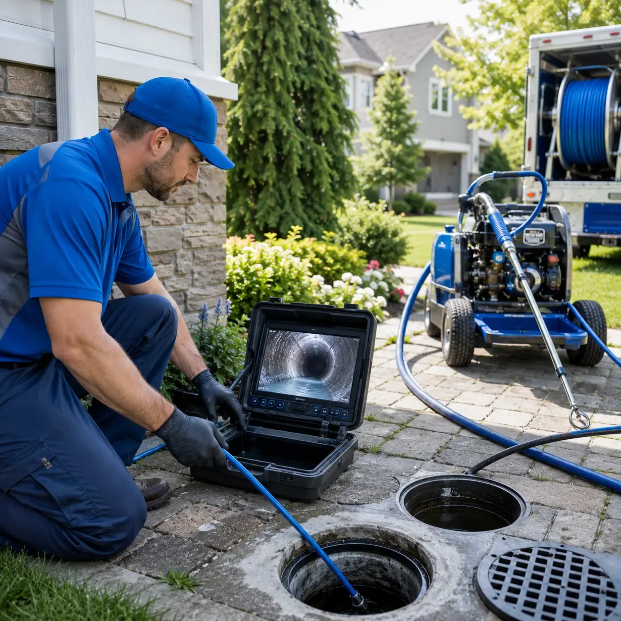 Outdoor drain cleaning professionals serving Wallis, TX