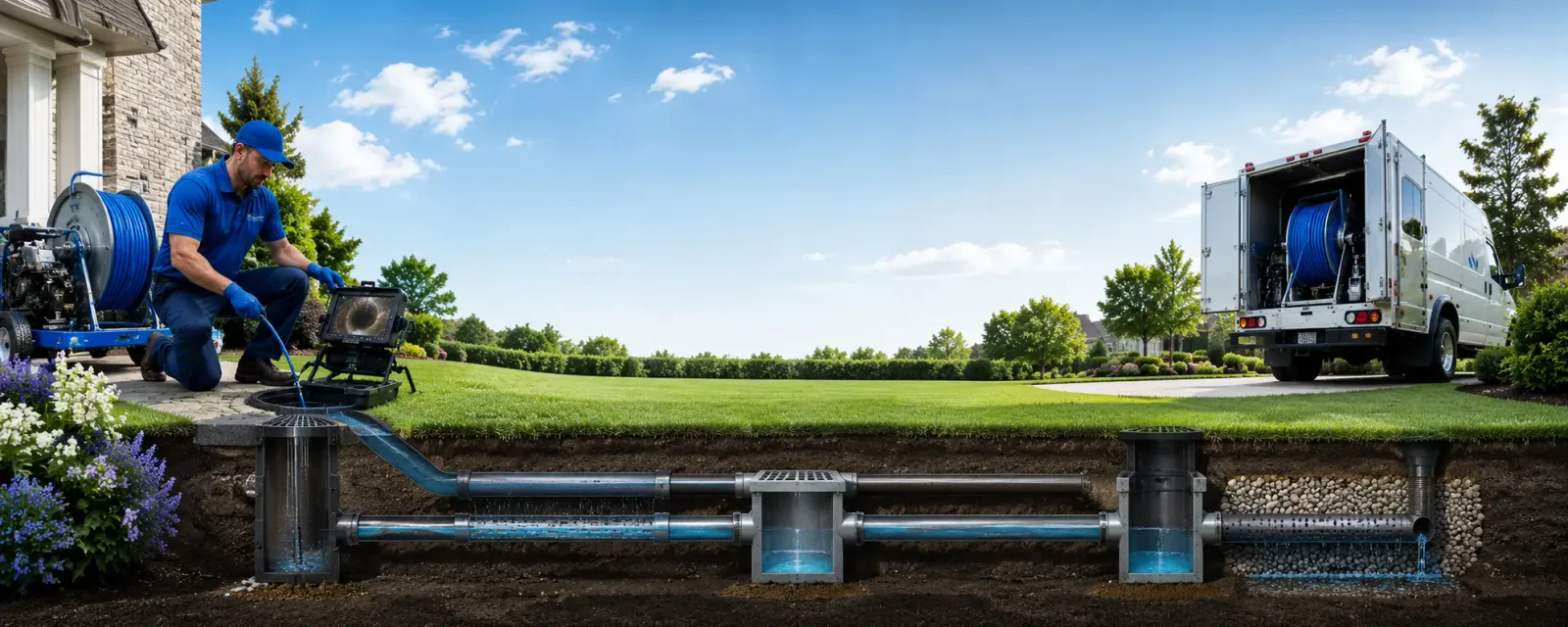 Outdoor drain cleaning information for Wallis, TX